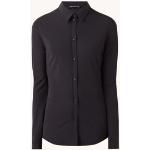 Expresso Xanta blouse van travel jersey - Zwart