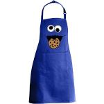 EZYshirt® Cookie Monster barbecueschort, Blauw | Cookie Monster, Eén maat