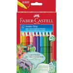 Faber-Castell 110912 - Jumbo GRIP kleurpotloden, kartonnen doos van 12 (verpakking kan variëren)