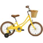 FabricBike Kinderfiets met pedalen voor jongens en meisjes, afneembare steunwielen, remmen, wielen 12 en 16 inch, 4 kleuren (Classic Honey, 16 inch): 3-7 jaar