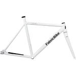 FabricBike Light - Fixie Bike Frame, Vast, Een snelheid, Aluminium frame en voorvork, 6 kleuren, 3 maten, 2.45kg. (Light White, L-58cm)