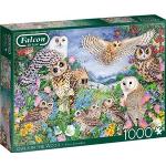 Falcon - Owls in the Wood Puzzel (1000 stukjes)