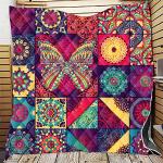 Moderne Multicolored Gewatteerde Quilts voor 2 personen Sustainable 