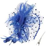 Koningsblauwe Veren Bloemen Fascinators  voor een Bruiloft  in Onesize Sustainable voor Dames 