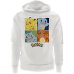 Witte Polyester Pokemon Pikachu Kinder hoodies Sustainable voor Jongens 