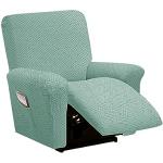 Turquoise Geweven Comfort stoelen met motief van Katten 