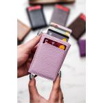 Lila RFID Blokkerende Creditcard-etuis Vegan in de Sale 