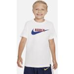 Witte Nike Swoosh FC Barcelona T-shirts voor Dames 