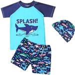 Polyester Kinder zwemshirts met motief van Haai 3 stuks voor Babies 