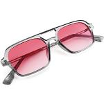 Roze Vierkante zonnebrillen Sustainable voor Dames 