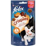 Felix Crispies Snacks rund- & kipsmaak kattensnoep Per 8