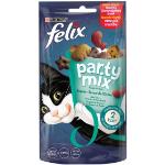Felix Party Mix Seaside zalm-, koolvis-, forelsmaak kattensnoep 60 gr 4 x 60 gr