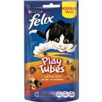 Felix Play Tubes kip- en leversmaak kattensnoep 50g 4 x 50 gr