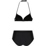 Vintage Zwarte Elasthan Stretch Fendi High waist bikini's  in maat L voor Dames 