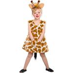 Bruine Polyester Kinder nachtkleding  in maat 104 met motief van Giraffe voor Meisjes 
