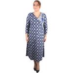 Casual Blauwe Polyester Stretch Grote maten jurken  in Grote Maten  in maat 3XL voor Dames 