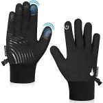 Zwarte Fleece Wintersport handschoenen met motief van Fiets voor Meisjes 