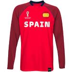 FIFA Jongens Official World Cup 2022 Classic Long Sleeve-Spain T-shirt, Rood, Large, rood, 7 Jaar
