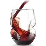 Rode Glazen mond geblazen Rode wijnglazen 4 stuks 