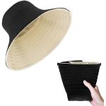 Zwarte Polyester Bucket hats  voor de Zomer  in Onesize met motief van Vis Sustainable voor Dames 