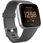 Fitbit Versa Lite Health & Fitness Smartwatch met hartslag, 4+ dagen batterij en waterbestendig, grijs (houtskool/zilver aluminium)