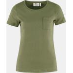 Lichtgroene Jersey T-shirts met ronde hals Ronde hals Bio voor Dames 