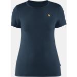 Marine-blauwe Merinowollen T-shirts  voor de Lente voor Dames 