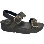 Zwarte FitFlop Platte sandalen  in maat 37 in de Sale voor Dames 