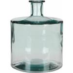 Fles vaas Guan 21 x 26 cm transparant gerecycled glas