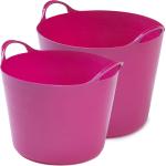 Roze Kunststof Wasmanden 