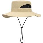 Cowboy Kaki Bucket hats  voor de Zomer  in Onesize 63 met motief van Vis 