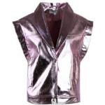 Roze Polyester Metallic Gilets  in maat XS Metallic voor Dames 