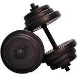 Focus Fitness Unisex Volwassenen Verstelbare Korte Halterset 20 kg, Zwart