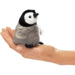 Grijze Folkmanis Handpoppen met motief van Pinguin voor Babies 