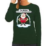 Groene Polyester Sweatshirts  voor een Kerstmis voor Dames 