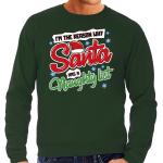 Groene Polyester Sweatshirts  voor een Kerstmis voor Heren 