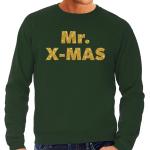 Groene Sweatshirts  voor een Kerstmis met Glitter voor Heren 