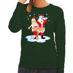 Groene Polyester Sweatshirts  voor een Kerstmis voor Dames 