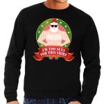 Sexy Zwarte Polyester All over print Sweatshirts met print  voor een Kerstmis  in maat 3XL voor Heren 