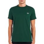Groene Fred Perry T-shirts met ronde hals Ronde hals  in maat S voor Heren 