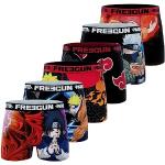 FREEGUN Kinderboxershorts Naruto, boxershorts voor jongens, Sasuke, Kakashi, Itachi (6 stuks), maat 8/10 jaar, Pack X6 Naruto 01, 8 Jaren