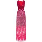 Casual Paarse Polyester Elisabetta Franchi Pailletten jurken V-hals  in maat L Maxi met Sequins in de Sale voor Dames 