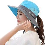 Casual Hemelblauwe Polyester Bucket hats  in Onesize met motief van Vis voor Dames 