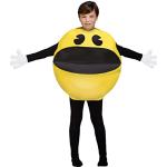 Funidelia | Pac-Man kostuum OFFICIËLE voor meisjes en jongens Kostuum voor Kinderen, Accessoire verkleedkleding en rekwisieten voor Halloween, carnaval & feesten - Maat 4-10 jaar - Geel