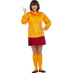 Oranje Scooby-Doo Velma Dinkley Koppelkostuums  voor een Stappen / uitgaan / feest  in maat S met motief van Halloween 