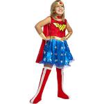 Funidelia | Wonder Woman kostuum voor meisjes Kostuum voor Kinderen, Accessoire verkleedkleding en rekwisieten voor Halloween, carnaval & feesten - Maat 5-6 jaar - Rood