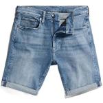 Blauwe G-Star 3301 Jeans shorts  in maat M Faded voor Heren 