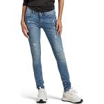 Super Skinny Blauwe G-Star Lynn Skinny jeans  breedte W26 Raw voor Dames 
