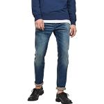 Blauwe Polyester G-Star 3301 Slimfit jeans  breedte W31 Raw in de Sale voor Heren 
