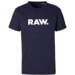 Donkerblauwe G-Star Raw T-shirts met ronde hals Ronde hals  in maat S voor Heren 
